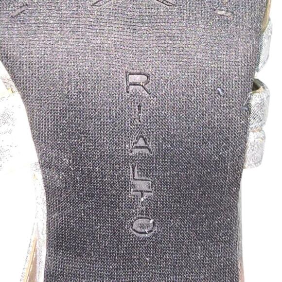 Rialto Women's Ria Cage D'orsay Open-Toe Heel Shoes Party GOLD SILVER Size 7 NEW - Picture 5 of 10